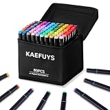 KAEFUYS Marcadores de Alcohol 80 Colores de Doble Punta