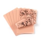 EZ Piel Sintetica Tatuaje 3mm - 6piezas (20cm x 30cm) Tamaño A4 Silicona Blanda Piel Sintetica, Suministros para Tatuajes de Piel Suave de Doble Cara en Blanco (Rosa)