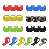 EZ Cubierta de Agarre de Tatuaje - 24piezas (2.5cmx4.5m) Cinta de Agarre de Tatuaje Cinta Cohesivo Desechable Adhesiva para Deportivo Accesorios de Tatuaje (Mixed Color)