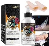 Stencil Tattoo Transfer 150 ml - Gel Profesional para Transferencia de Tatuajes - Líquido para Tatuadores - Alta Precisión y Fijación de Larga Duración - Evita Borrados, Manchas y Repeticiones