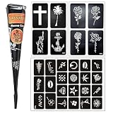 NHPY Kit Tatuaje Temporal Adulto Tattoo,Tatuajes Temporales Adultos,Tatuajes Personalizados,Tatuajes Temporales Falsos DIY,4Pcs