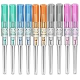 Unihubys Catheter Piercing Needles- 50PCS Tamaños mixtos 14G, 16G, 18G, 20G y 22G Aguja Piercing de nariz y nariz IV Catéter Tattoo Kit de perforación de agujas Suministros de perforación