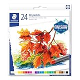 Staedtler Karat 2420 C24. Ceras de pastel al óleo. 24 pasteles al óleo de colores brillantes variados.
