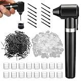 Rayyl Kit de Mezclador de Tinta para Tatuajes con 100 Palos de Mezcla para Material de Tatuaje, 100pcs Tattoo Ink Caps Cups para Accesorios Tattoo