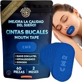 PACK PRO PREMIUM Pack de 60 Tiras Bucales Mouth tape para dormir. Antirronquidos para Dormir con la Boca Cerrada. Cinta Bucal Mejora la Respiración y Reduce los Ronquidos. Tiras Para Dejar de Roncar.