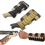 Gexgune Tactical Hunting 8 Rounds Titular de Shell de Bala Portador del Tirador Manga del antebrazo mag Magazine Funda de la Bolsa （Negro）