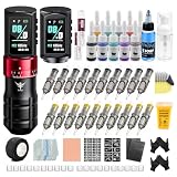 TATELF Kit Rotativa Inalámbrica 2300mAh para Arte Corporal y Principiantes