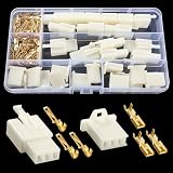 YIXISI 120 Piezas 2.8mm Kit de Conector Automotriz, Conector de Crimpado 3 Pines y Terminales de Crimpado Conectores, para Motocicleta, Coche, Camión, Scooter, Barcos
