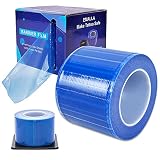 Película de barrera - Rollo de película de barrera Unihubys 1200 hojas 4 '' x 6 '' Tatuaje Película de barrera protectora de PE desechable dental con dispensador para defenderse de las infecciones