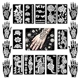 LOPHE Plantillas Tatuaje Temporal Adulto, 20 Plantillas de Tatuaje Tattoo