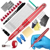 FONPOO Hand Poke Kit, Stick and Poke Set para Principiantes, Hand Poke Pen Kit con 10 Agujas y 2 hojas de papel de transferencia