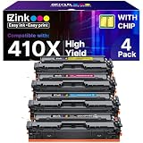 E-Z Ink Cartucho de tóner compatible de repuesto para HP 410X 410A CF410X CF411X CF412X CF413X para usar con tinta de tóner Color Laserjet Pro MFP M477fdw M477fdn M477fnw Pro M452dn M452nw M452dw