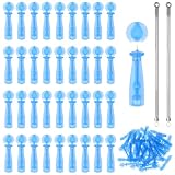 LOPHE Desechables Eliminar Espinillas, 100pcs Blemish Remover Acné Aguja y 2 Herramienta de Acero Inoxidable, Profesional Removedor de Puntos Blackhead, Agujas de Salón y Hogar para Limpiador Granos