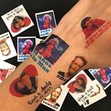 Yatatu - 50 Calcomanías Personalizadas de 4x4 cm con tu Foto - Ideales para Eventos, Bodas, Fiestas y Cumpleaños - Tatuajes temporales