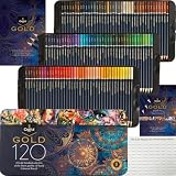 Castle Art Supplies Set de 120 Lápices Colores a Base de Aceite - Adultos