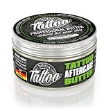 Believa Tattoo Butter – Cuidado premium para tatuajes con fórmula vegana e ingredientes naturales para colores de tatuaje vibrantes – Cuidado diario y aftercare para piel tatuada | 100 ml