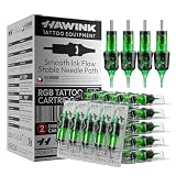 HAWINK Agujas Tatuaje Kit para Maquina de Tatuar #10 Bugpin 50 uds.