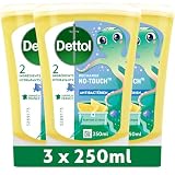 Dettol Pack de recambios de jabón líquido – Perfume de pomelo – Acción de limpieza – 3 x 250 ml
