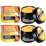 Intensive Tanning Gel, Crema Bronceadora Brillo, Acelerador de Bronceado Premium Soft Brown, Crema Bronceadora para Banco Solar, Obtenga Bronceado Natural (2 piezas)