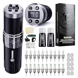 Dragonhawk Kit Máquina De Tatuar Rotativa Inalámbrica 2 Baterías Incluidas