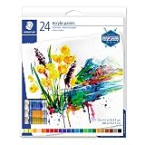 STAEDTLER Karat 8500 C24. Tubos de pintura acrílica. Caja con 24 tubos de pintura de colores variados.