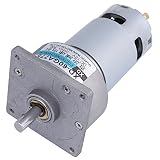 Motor micro reductor, 60GA775 DC12V 35W Torque grande Velocidad ajustable Bajo nivel de ruido Regulación de la velocidad de apoyo, para parrillas, puertas y ventanas automáticas, etc.(300rpm)