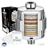 Filtro de Ducha de 36 Etapas con Vitamina C E para Agua Dura, Universal