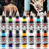 Juego de tintas profesionales para tatuajes, 14 colores, 30 ml cada botella